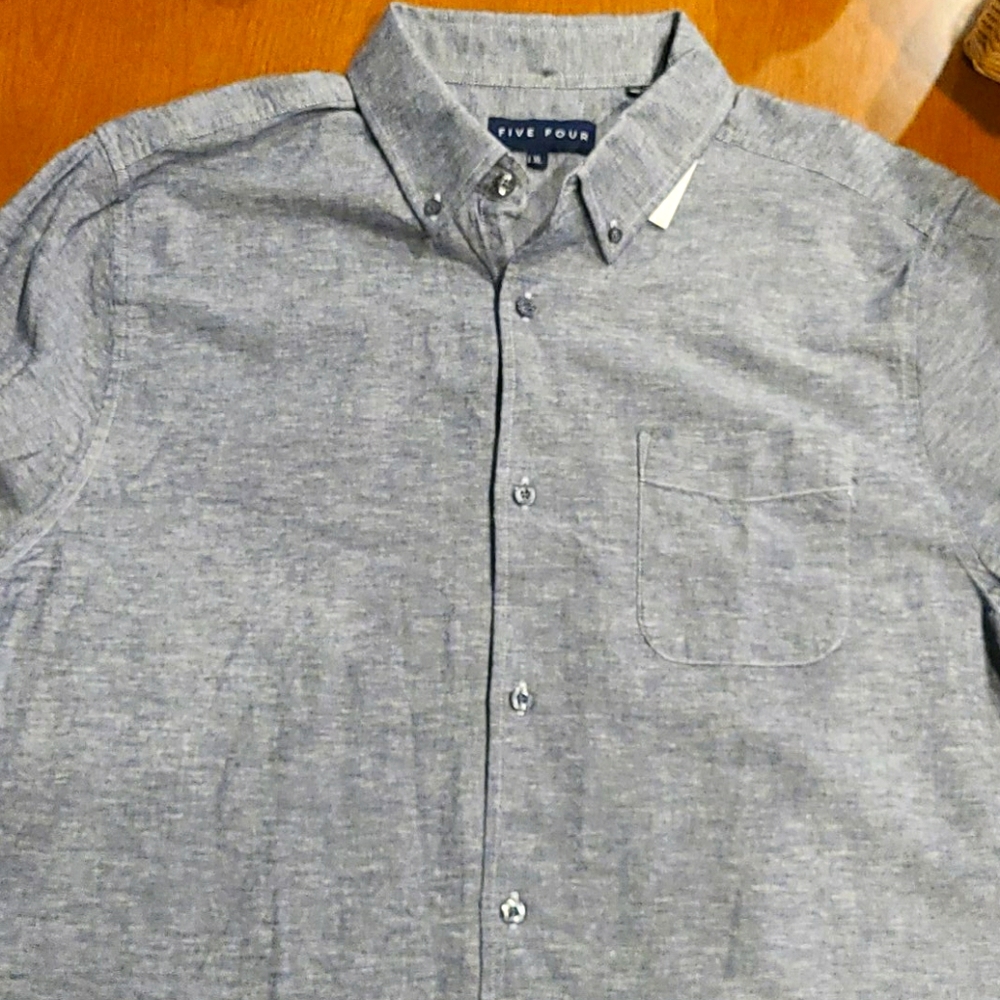 Two XL Five Four button up shirts.